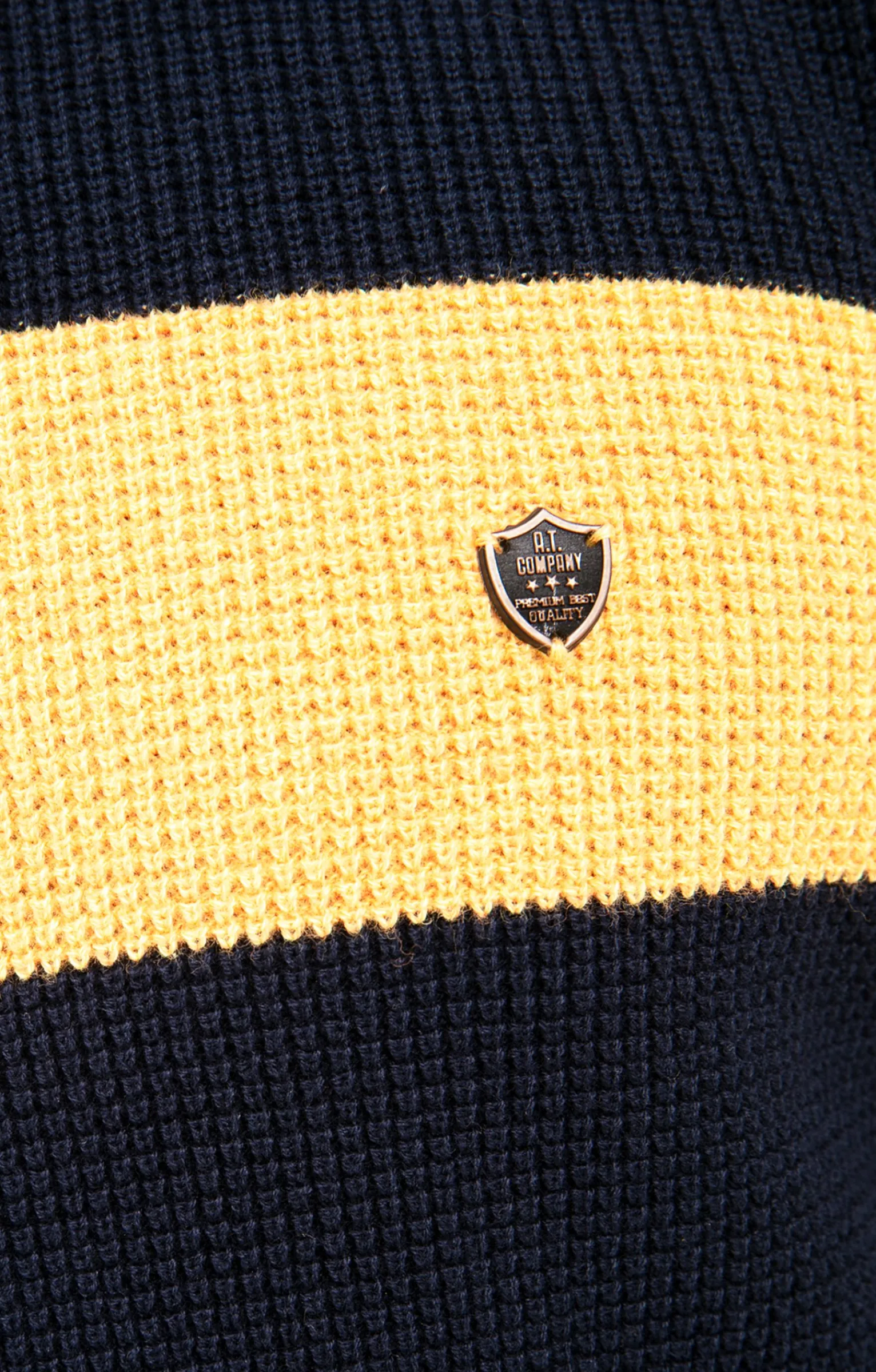 Pulls & Gilets<Armand Thiery Pull col rond rayé - Marine