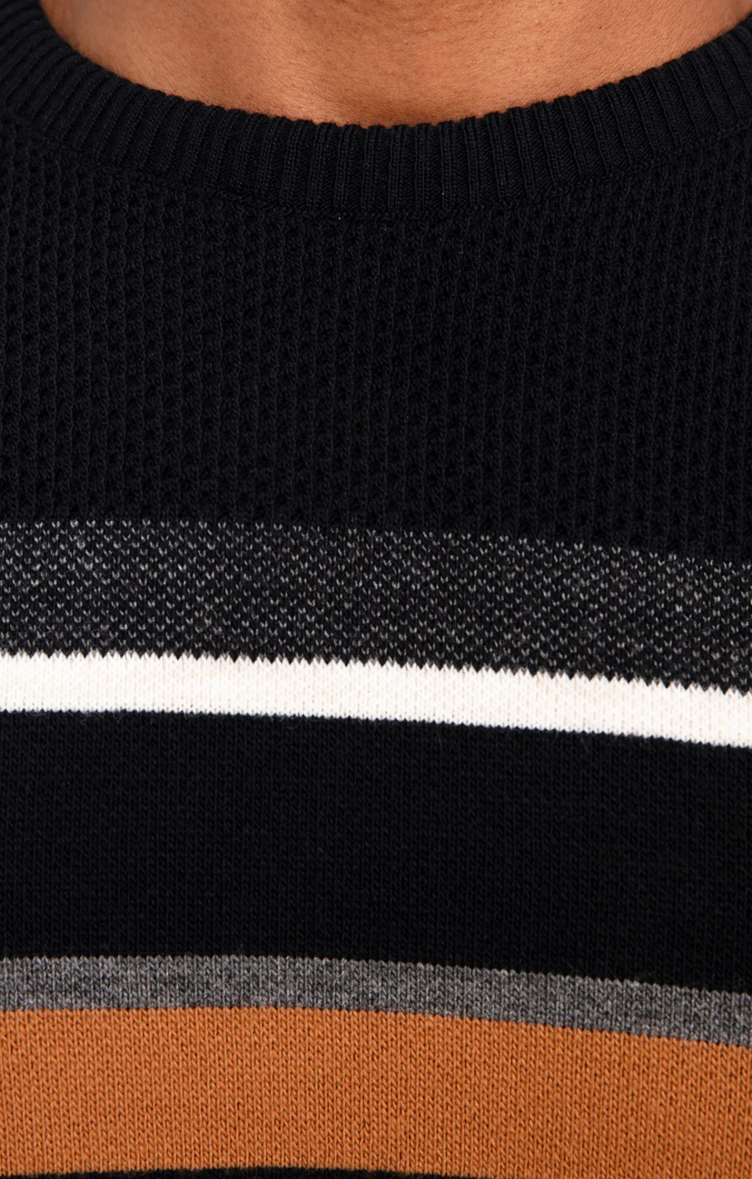 Pulls & Gilets<Armand Thiery Pull col rond rayé - Marine