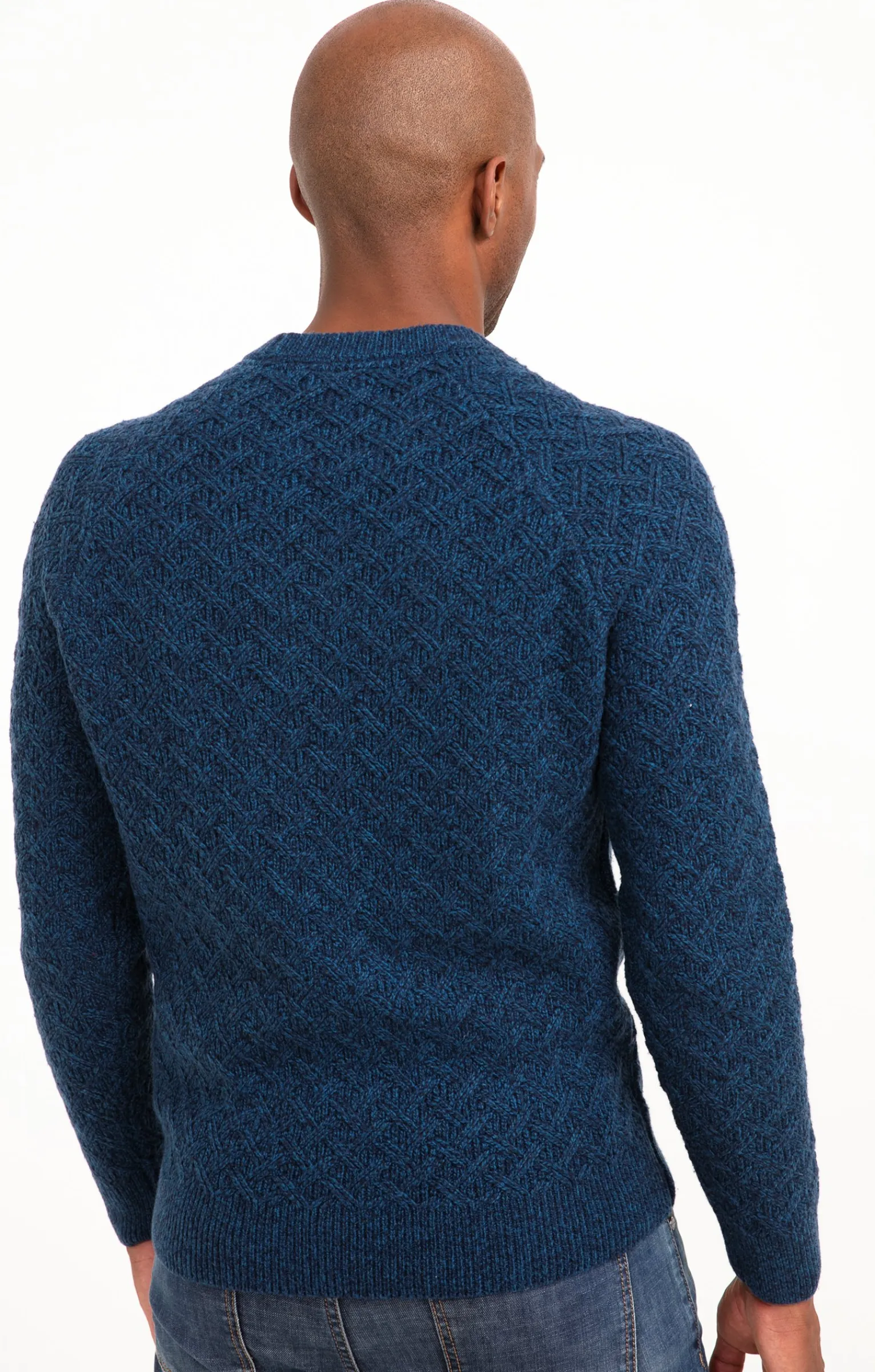 Pulls & Gilets<Armand Thiery Pull col rond torsadé - Pétrole