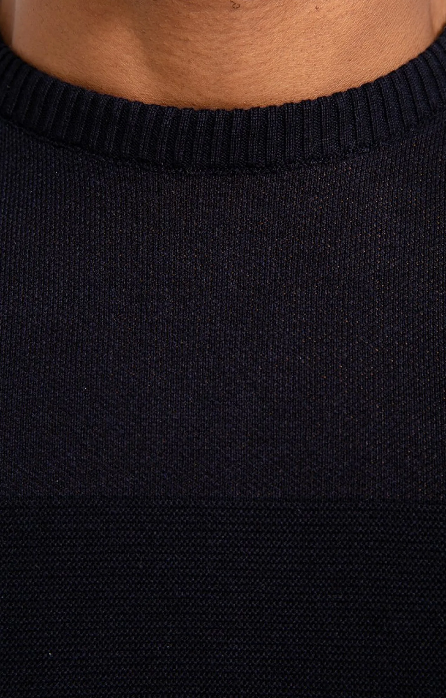Pulls & Gilets<Armand Thiery Pull col rond uni - Marine