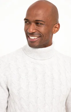 Pulls & Gilets<Armand Thiery Pull col roulé torsadé - Grisclair