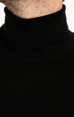 Pulls & Gilets<Armand Thiery Pull col roulé uni - Noir