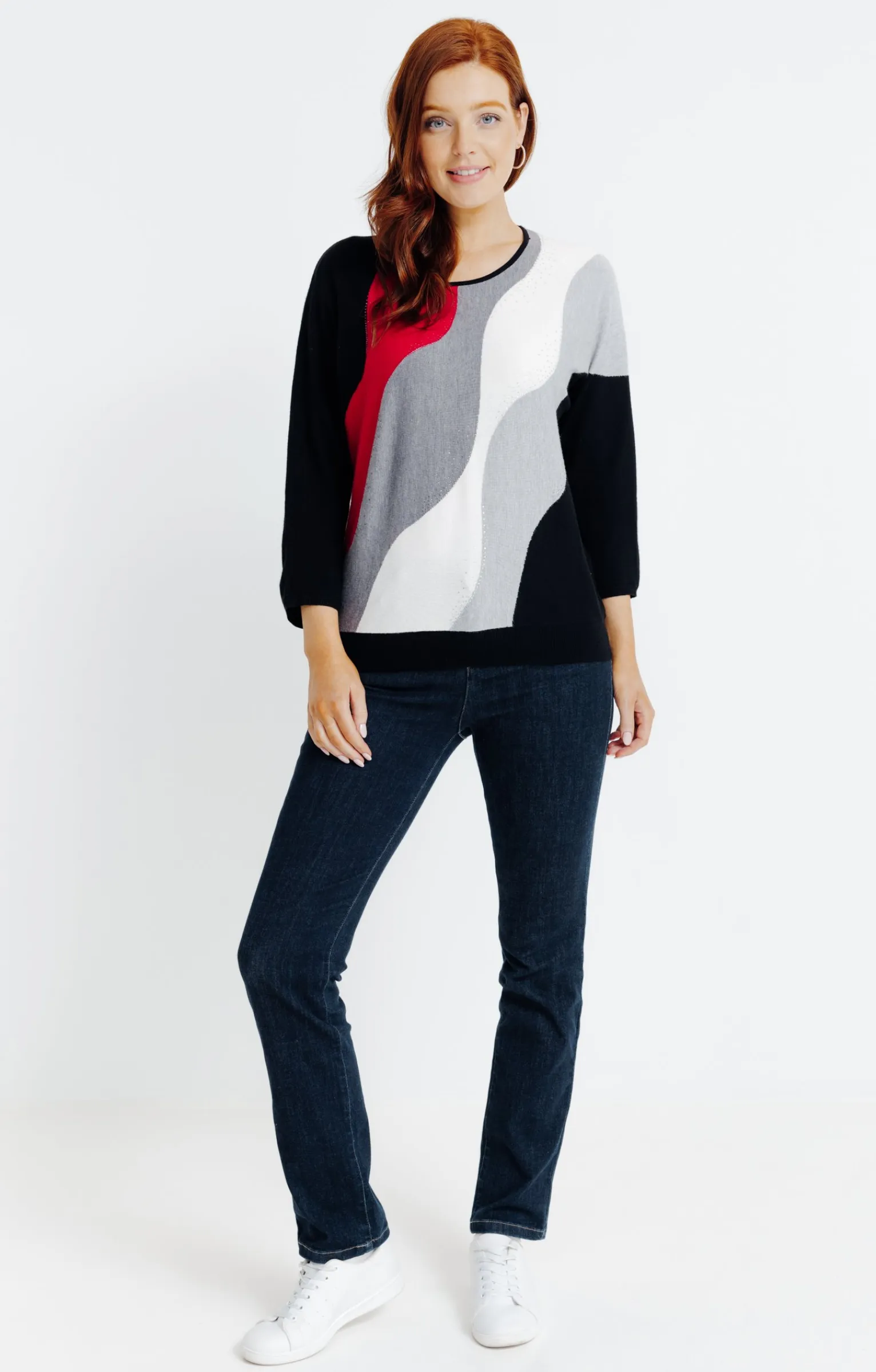 Pulls & Cardigans<Armand Thiery Pull color block - Fuchsia