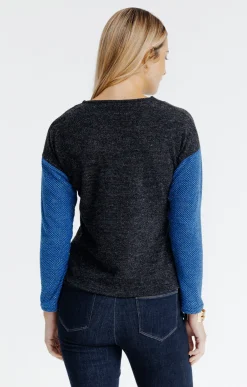 Pulls & Cardigans<Armand Thiery Pull color block - Bleudur