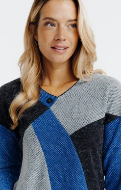 Pulls & Cardigans<Armand Thiery Pull color block - Bleudur