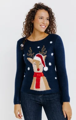 Pulls & Cardigans<Armand Thiery PULL DE NOEL - Marine