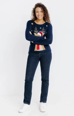 Pulls & Cardigans<Armand Thiery PULL DE NOEL - Marine