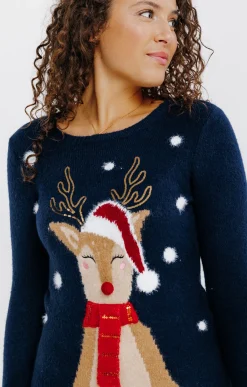 Pulls & Cardigans<Armand Thiery PULL DE NOEL - Marine
