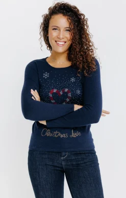 Pulls & Cardigans<Armand Thiery PULL DE NOEL - Marine
