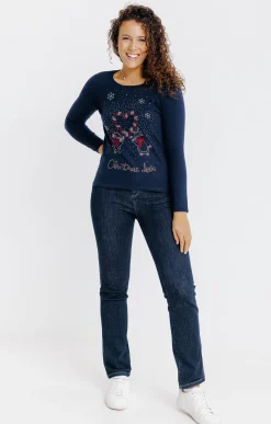 Pulls & Cardigans<Armand Thiery PULL DE NOEL - Marine