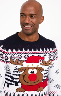 Pulls & Gilets<Armand Thiery Pull de Noël CERF - Marine