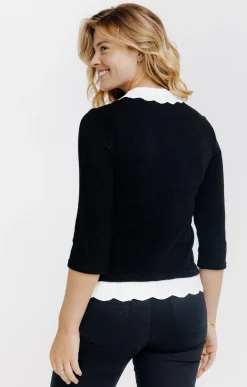 Pulls & Cardigans<Armand Thiery Pull détails festons - Noir