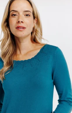 Pulls & Cardigans<Armand Thiery Pull détails festons - Canard