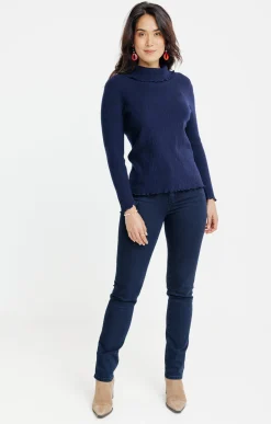 Pulls & Cardigans<Armand Thiery Pull détails froufrou - Marine