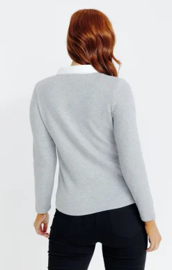 Pulls & Cardigans<Armand Thiery Pull 2-en-1 - Grisclair