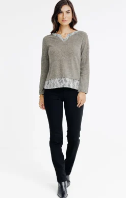 Pulls & Cardigans<Armand Thiery Pull 2-en-1 - Kakiclair