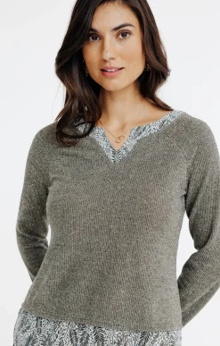 Pulls & Cardigans<Armand Thiery Pull 2-en-1 - Kakiclair
