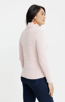Pulls & Cardigans<Armand Thiery PULL EN CHENILLE TRICOTAGE FANTAISIE - Rose
