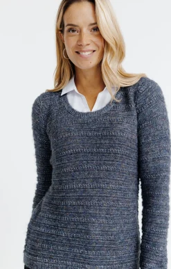 Pulls & Cardigans<Armand Thiery Pull 2-en-1 col chemise - Marine