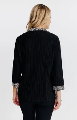 Pulls & Cardigans<Armand Thiery PULL 2EN1 MATIERE FANTAISIE - Noir