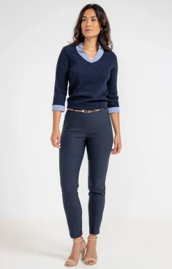 Pulls & Cardigans<Armand Thiery Pull 2-en-1 rayé - Marine