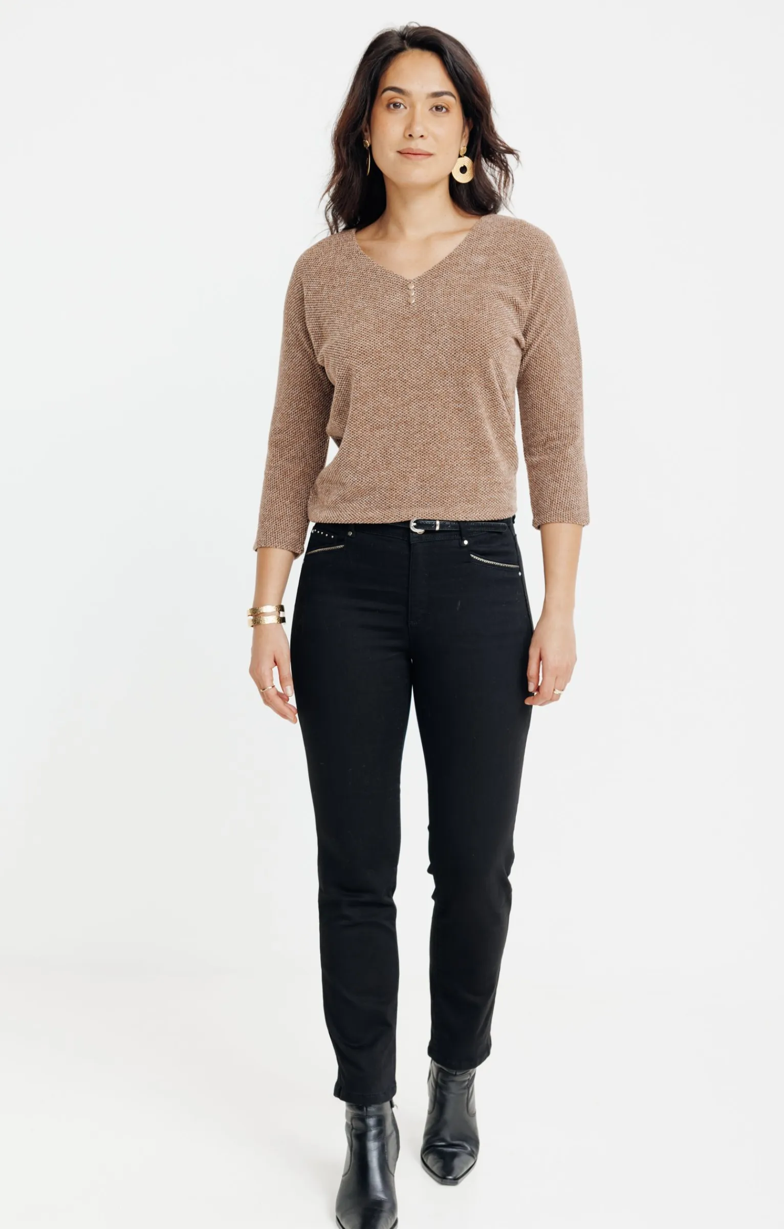 Pulls & Cardigans<Armand Thiery Pull fantaisie - Marronclair