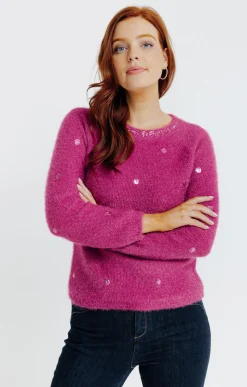 Pulls & Cardigans<Armand Thiery Pull fluffy - Pivoine