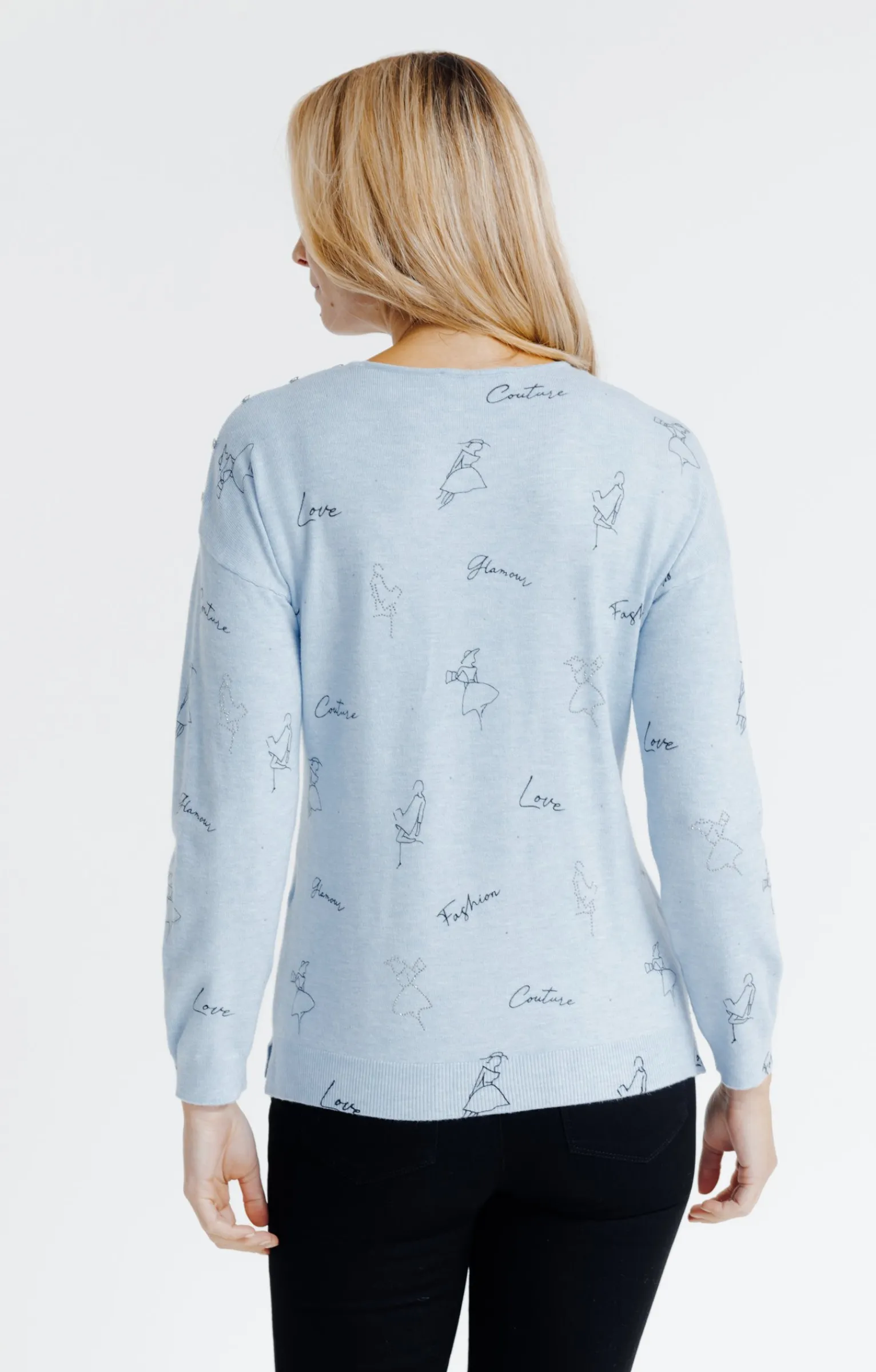 Pulls & Cardigans<Armand Thiery Pull imprimé - Bleuciel