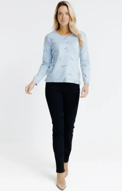 Pulls & Cardigans<Armand Thiery Pull imprimé - Bleuciel