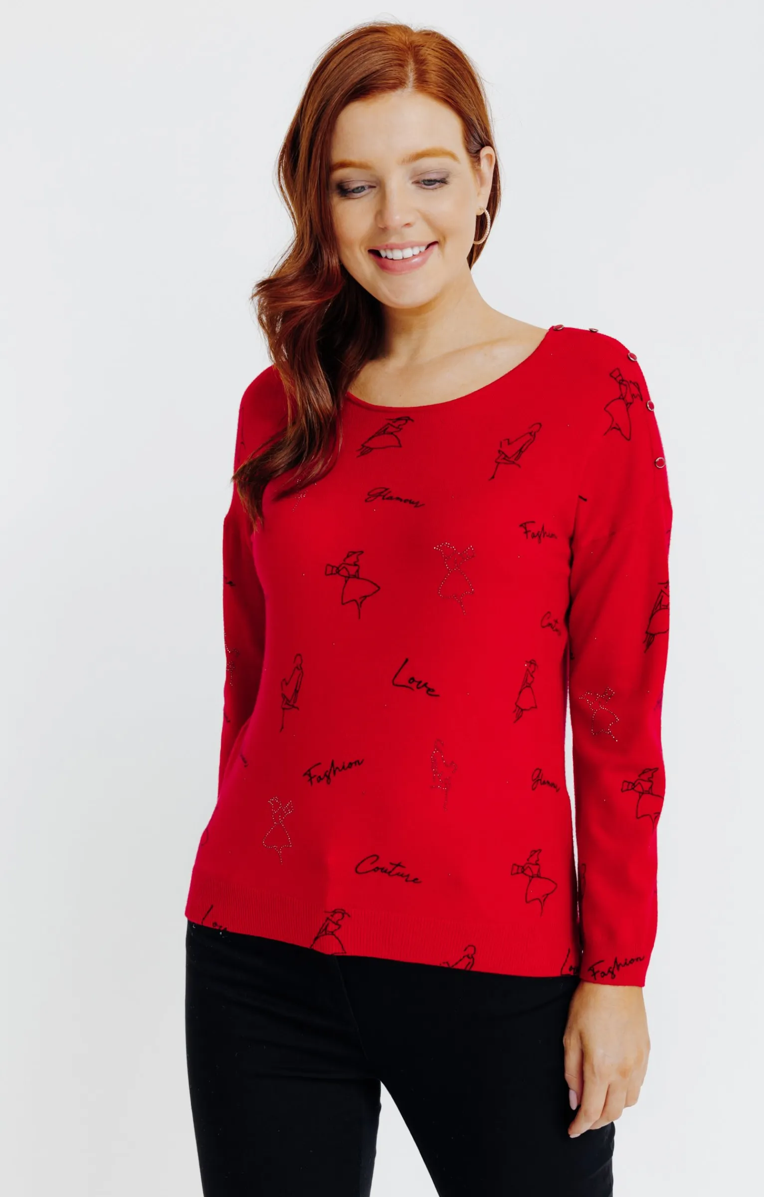 Pulls & Cardigans<Armand Thiery Pull imprimé - Rouge