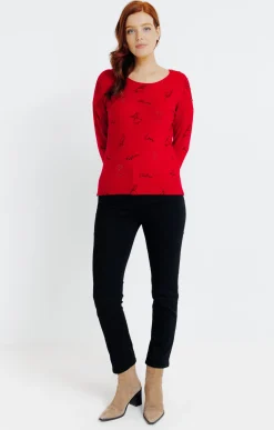 Pulls & Cardigans<Armand Thiery Pull imprimé - Rouge