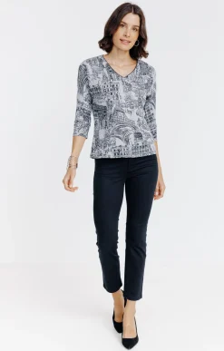Pulls & Cardigans<Armand Thiery Pull imprimé all over - Grisclair