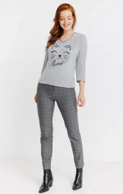Pulls & Cardigans<Armand Thiery Pull imprimé chat - Grisclair