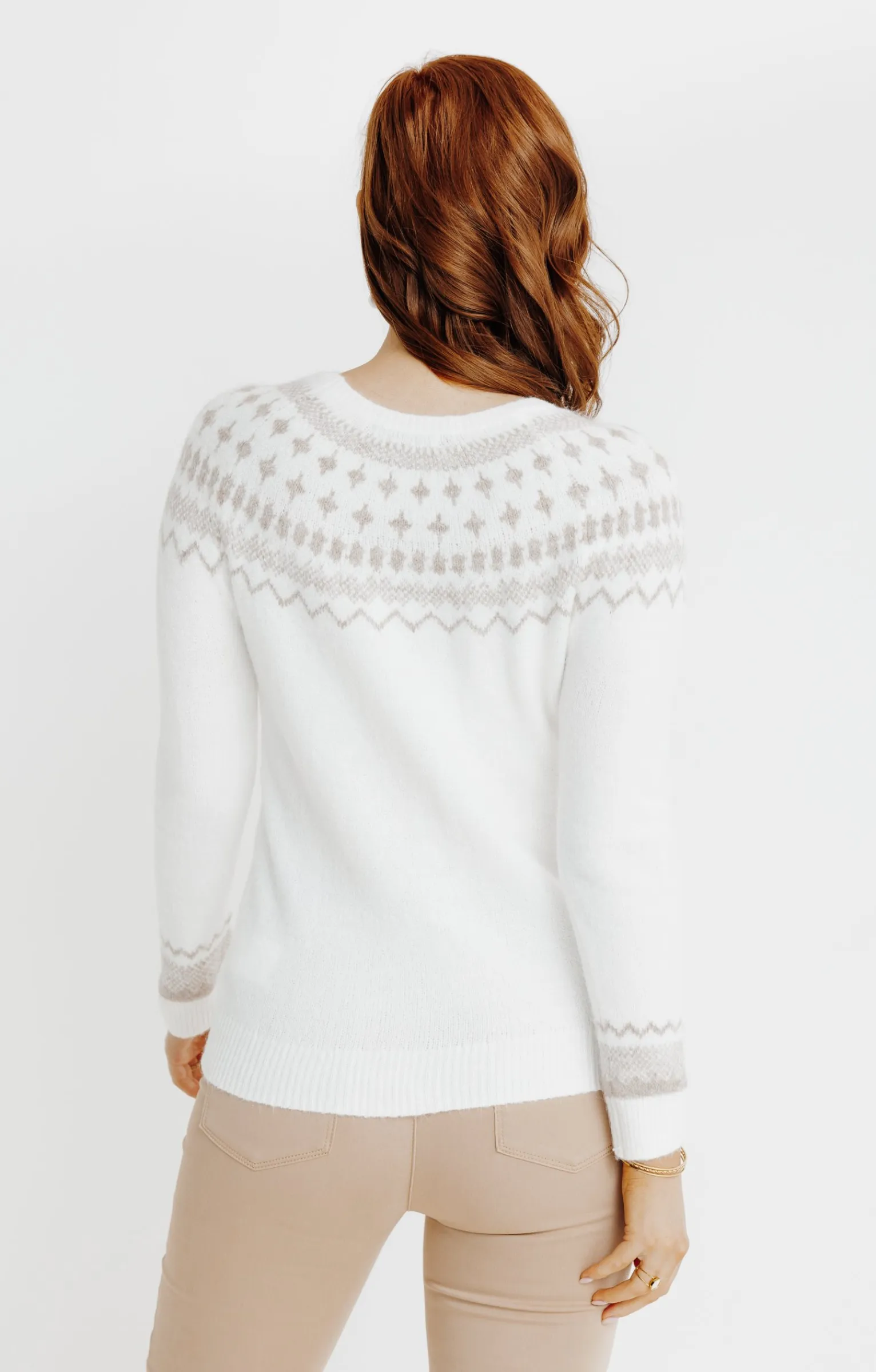 Pulls & Cardigans<Armand Thiery PULL JACQUARD - Écru