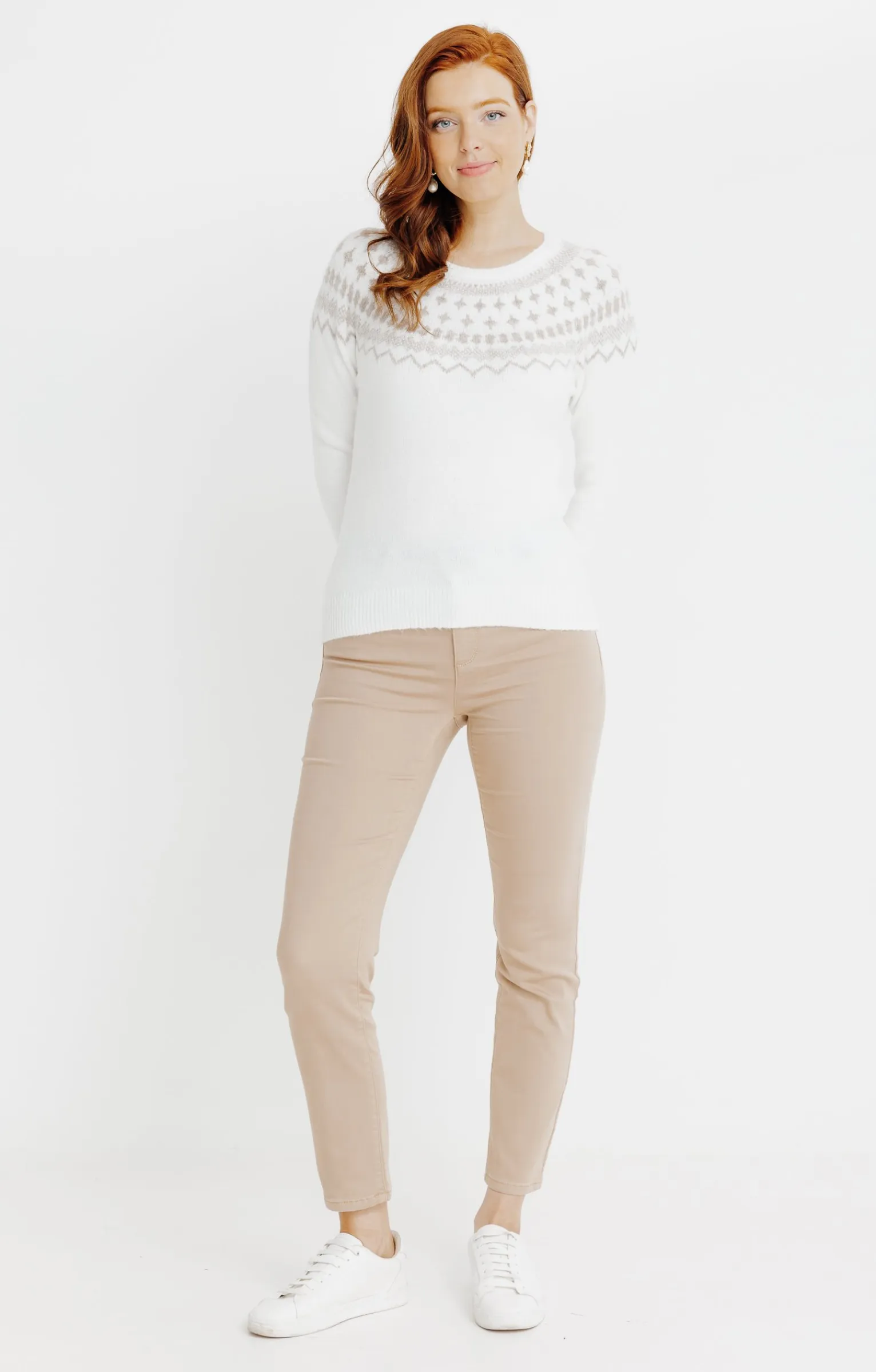 Pulls & Cardigans<Armand Thiery PULL JACQUARD - Écru