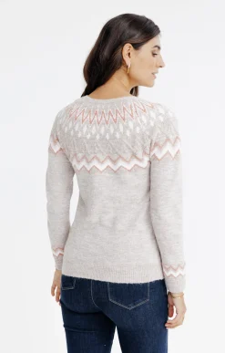 Pulls & Cardigans<Armand Thiery PULL JACQUARD - Taupe