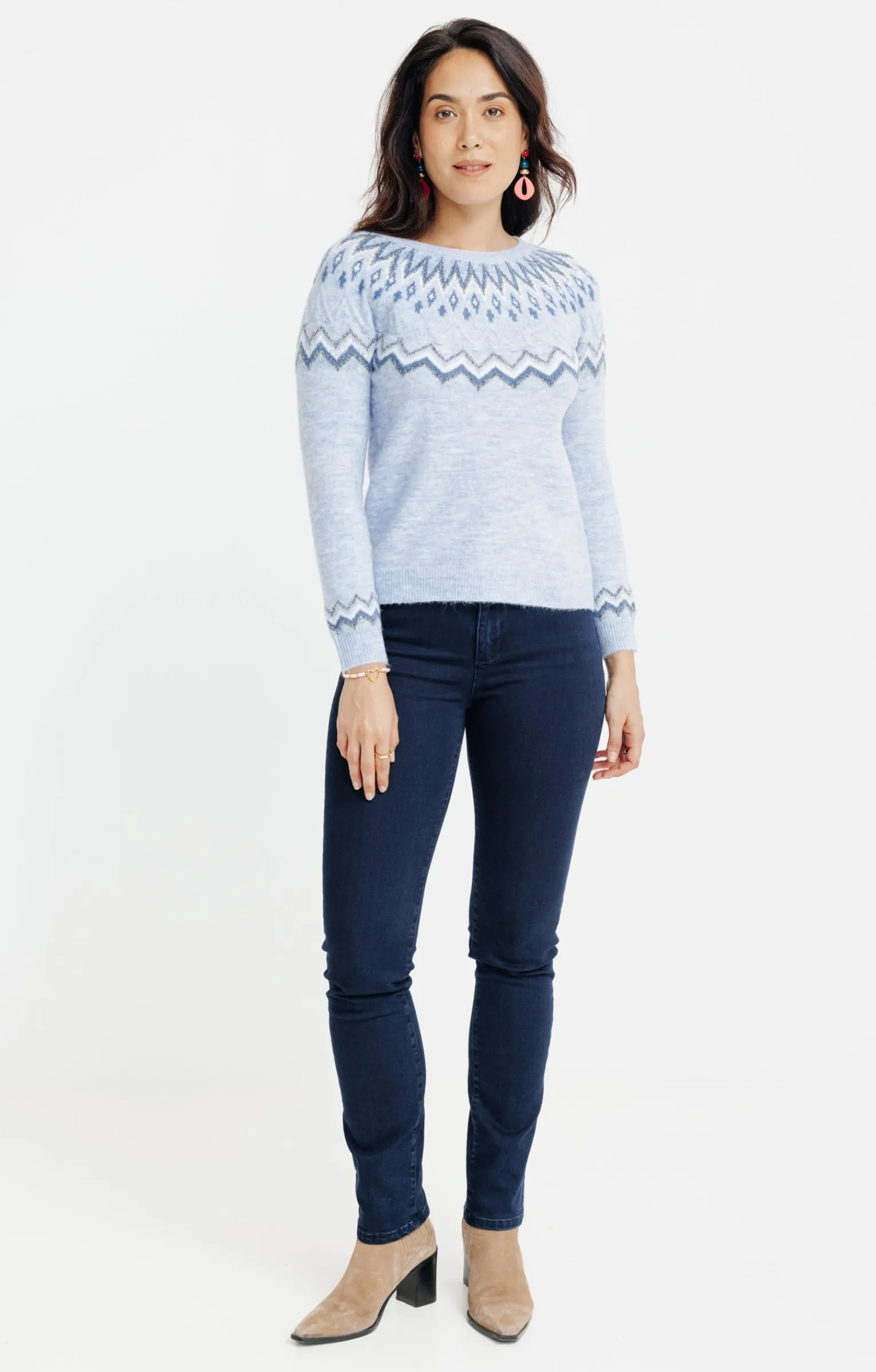 Pulls & Cardigans<Armand Thiery PULL JACQUARD - Bleuciel