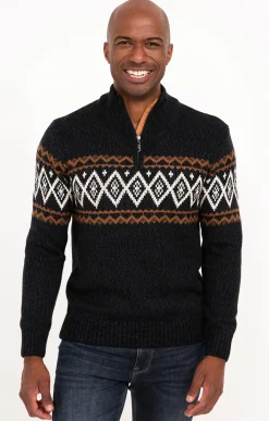Pulls & Gilets<Armand Thiery Pull jacquard col montant - Marine