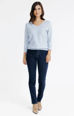 Pulls & Cardigans<Armand Thiery PULL LUREX AVEC BOUTONS - Bleuciel