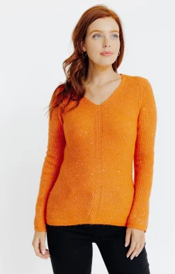 Pulls & Cardigans<Armand Thiery Pull maille anglaise - Mandarine