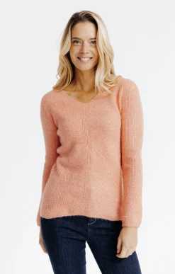 Pulls & Cardigans<Armand Thiery Pull maille anglaise - Corail