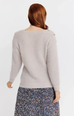 Pulls & Cardigans<Armand Thiery Pull maille anglaise - Grège