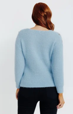 Pulls & Cardigans<Armand Thiery Pull maille anglaise - Bleuciel