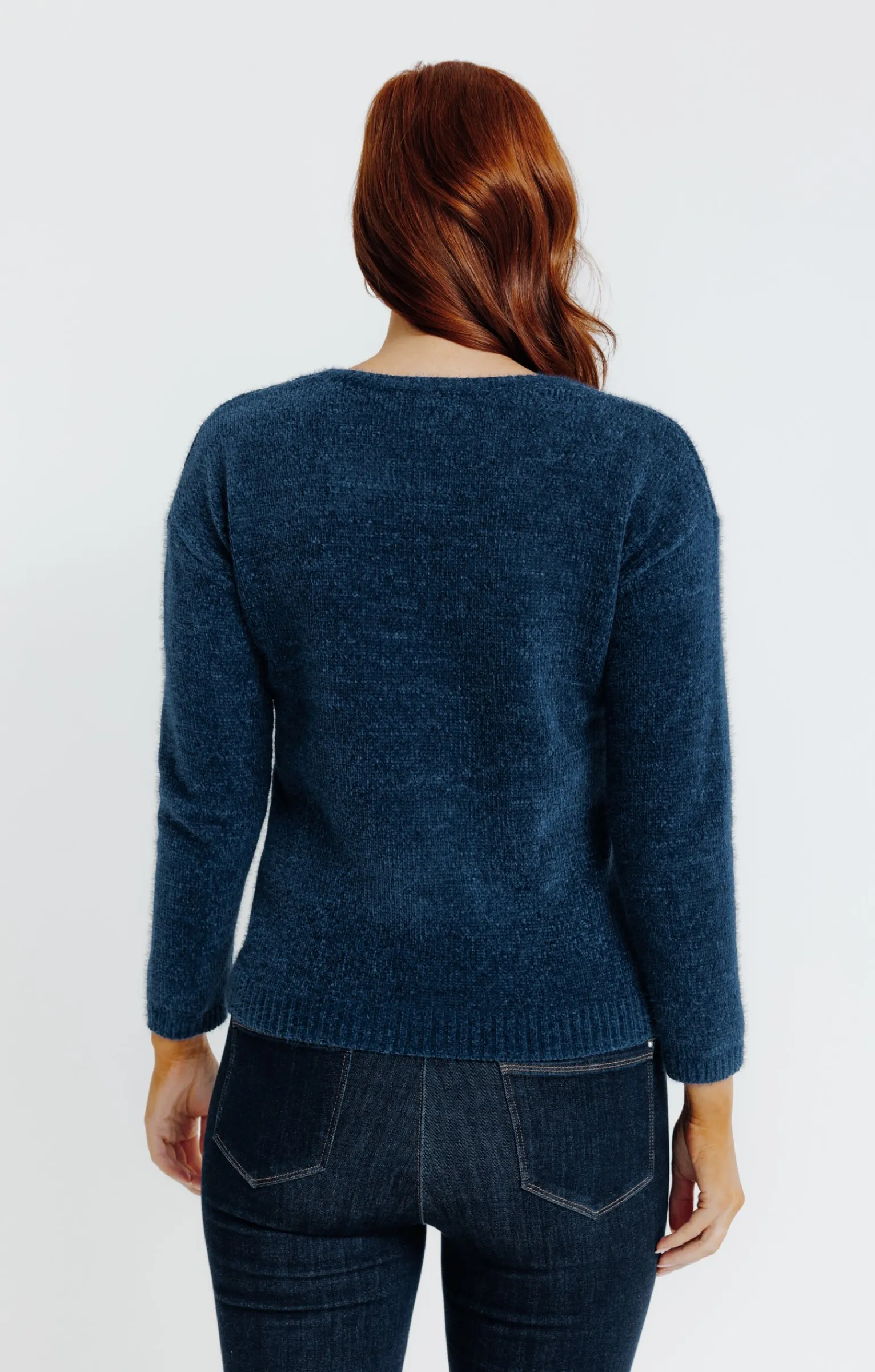 Pulls & Cardigans<Armand Thiery Pull maille chenille - Bleu
