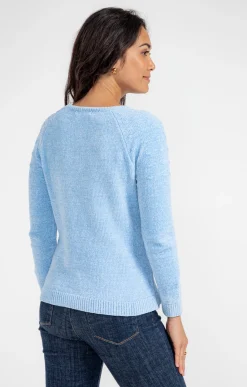 Pulls & Cardigans<Armand Thiery Pull maille chenille - Bleuciel