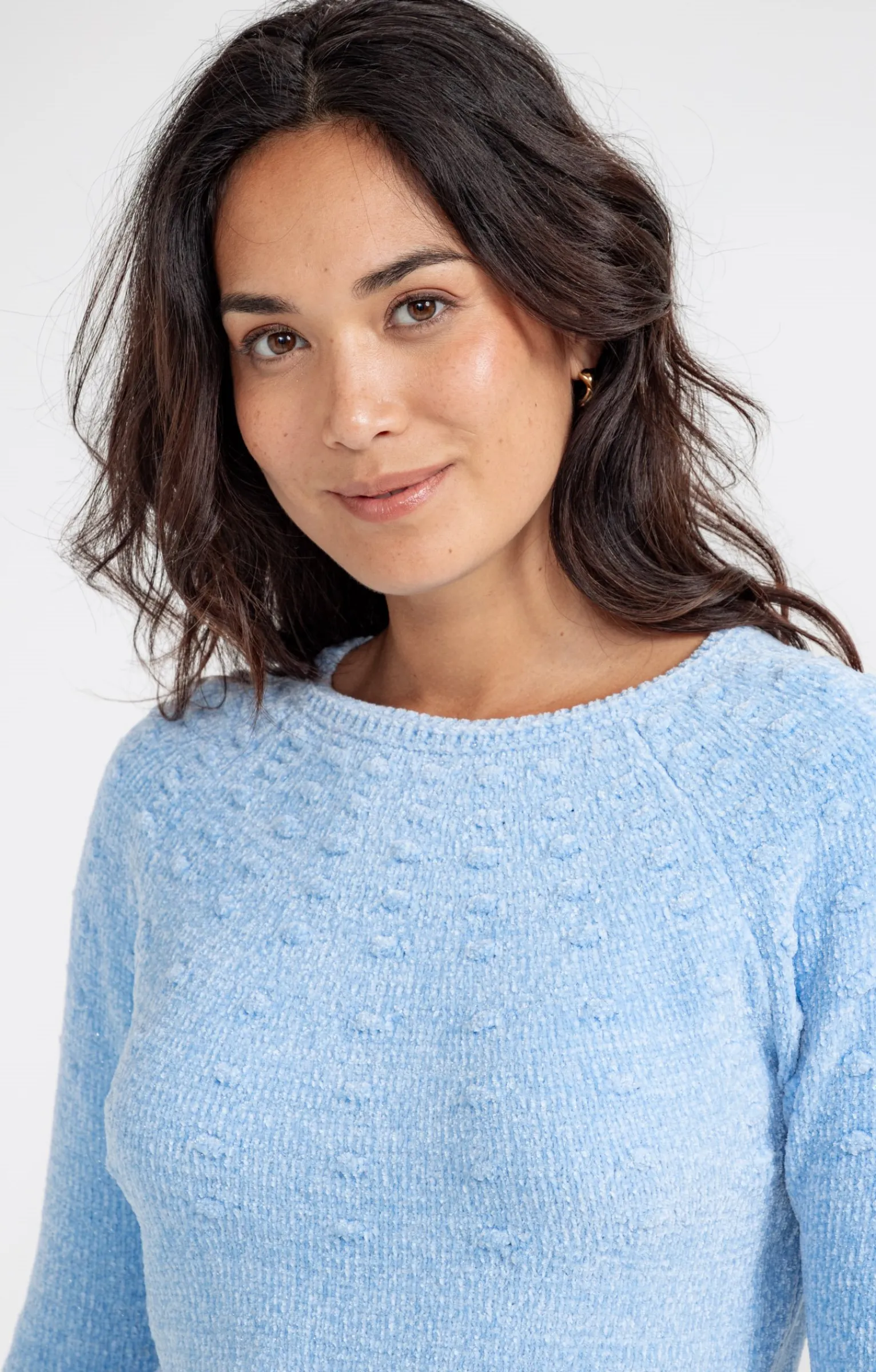Pulls & Cardigans<Armand Thiery Pull maille chenille - Bleuciel