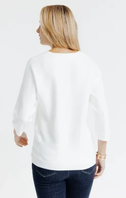 Pulls & Cardigans<Armand Thiery Pull manches chauve-souris - Écru