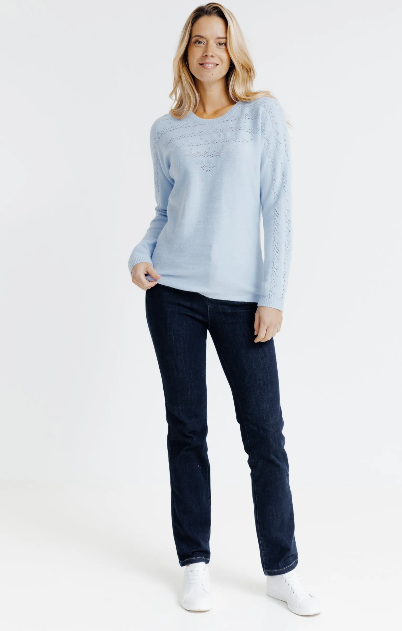 Pulls & Cardigans<Armand Thiery Pull manches chauve-souris - Bleuciel