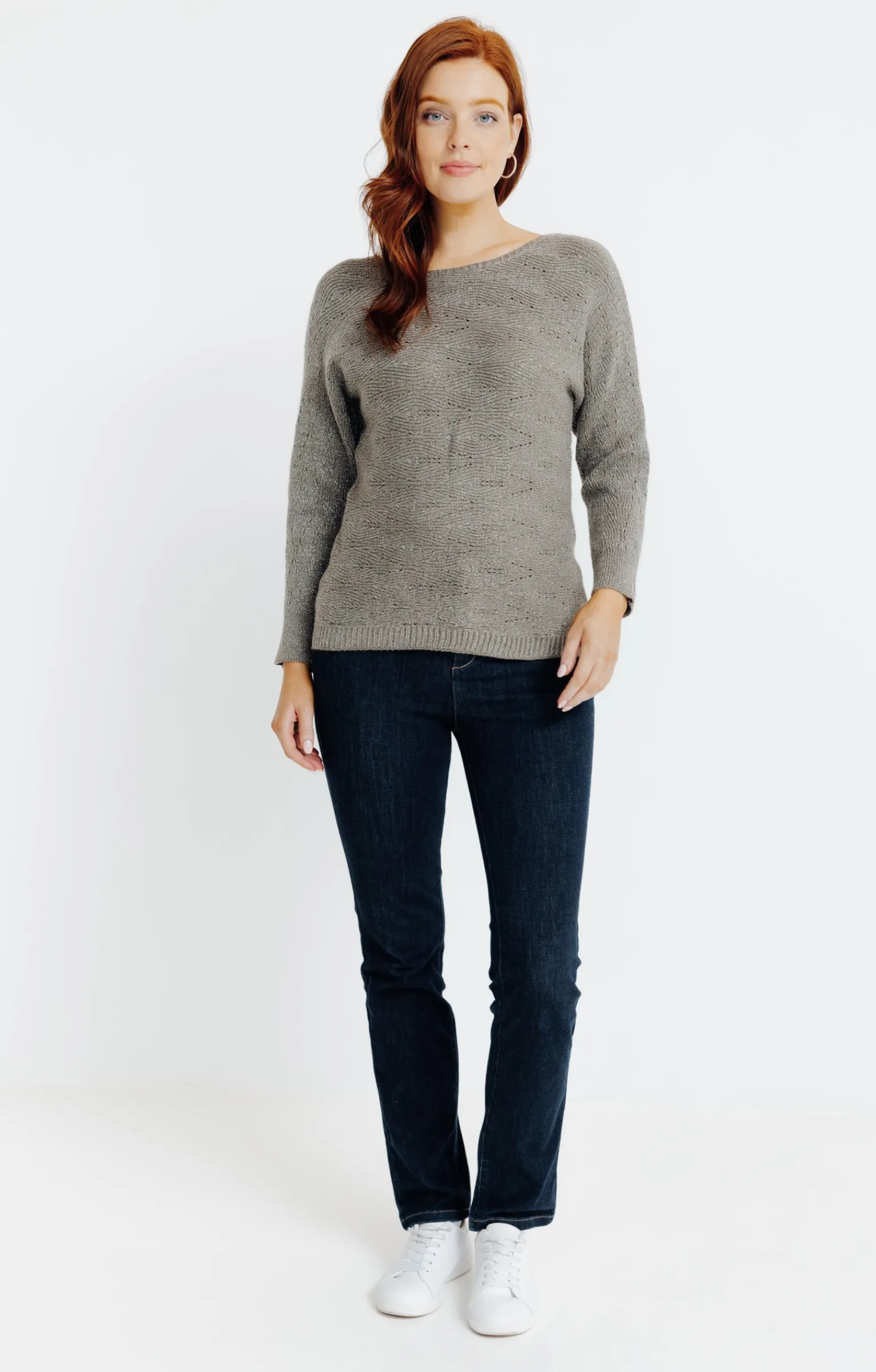 Pulls & Cardigans<Armand Thiery Pull manches longues chauve-souris - Kakiclair
