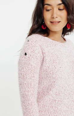 Pulls & Cardigans<Armand Thiery PULL MATIERE FANTAISIE - Rose